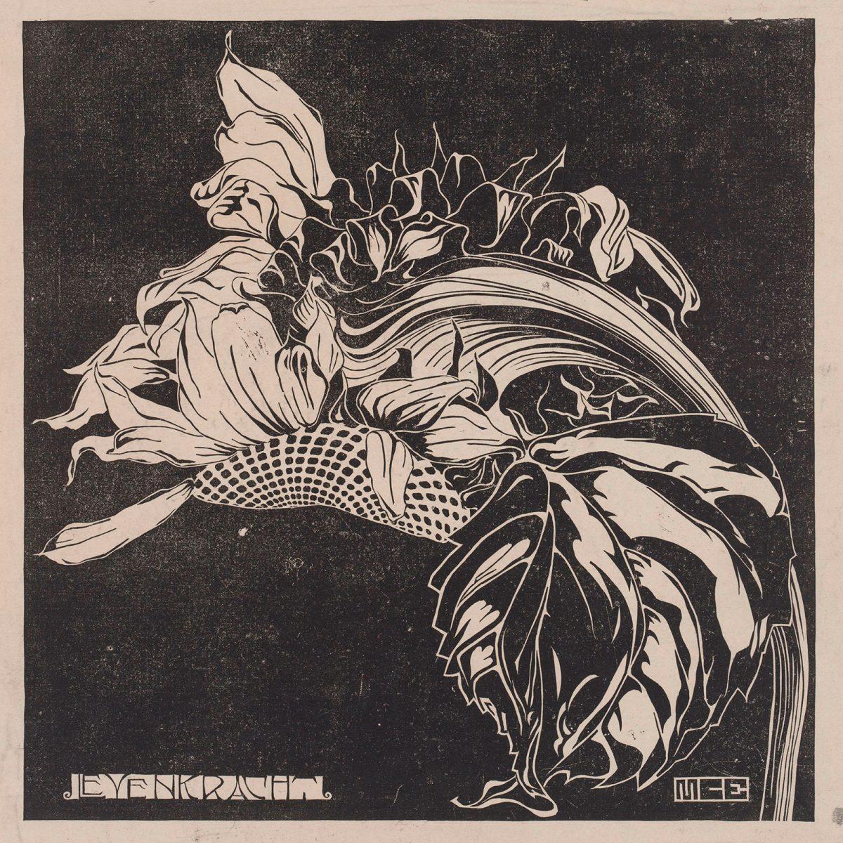 M.C. Escher, Levenskracht, linoleumsnede, 1919