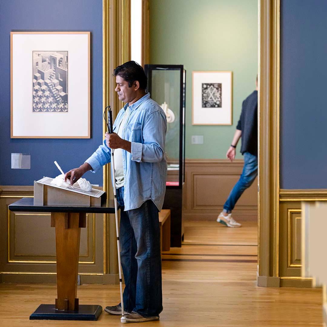 Rondleiding voor bezoekers met een visuele beperking