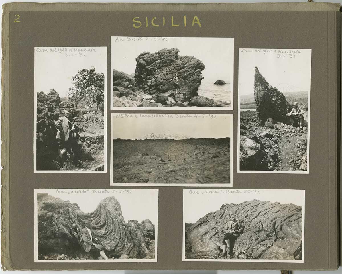 Pagina uit Eschers fotoalbum van zijn eerste bezoek aan Sicilië, voorjaar 1932