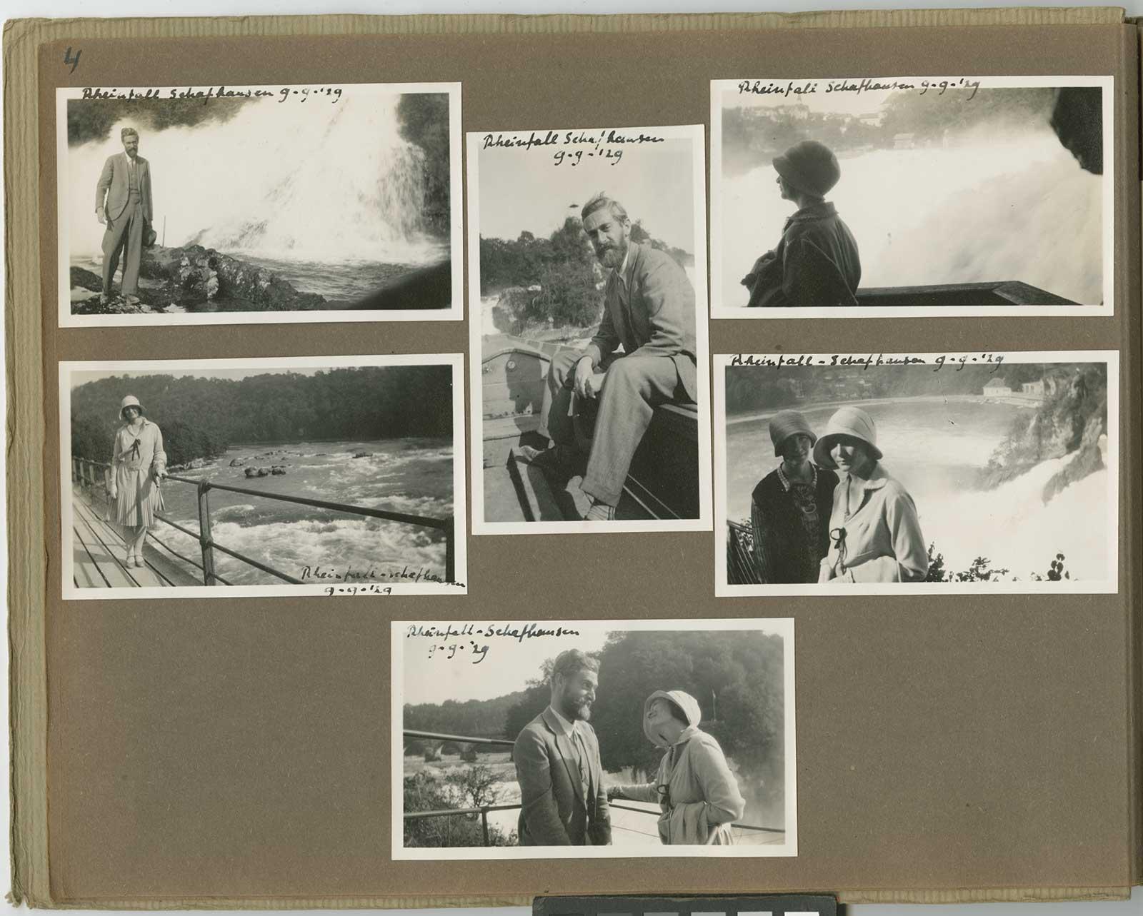 Escher photo album, Rhine Falls Schaffhausen 9-9-'29