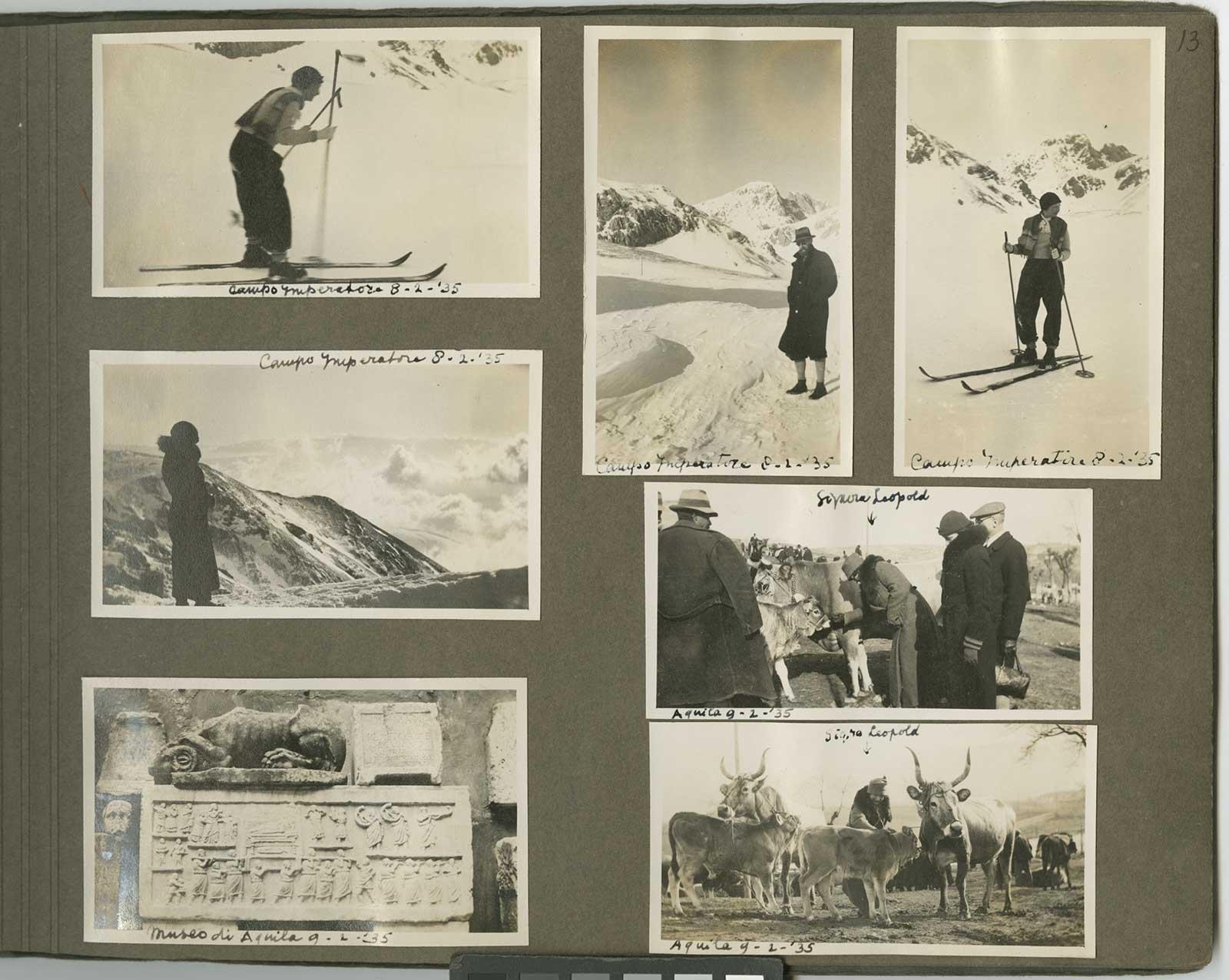 Pagina uit Eschers fotoalbum van o.a. Campo Imperatore