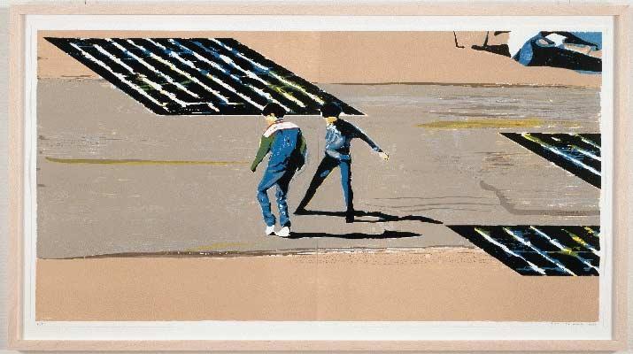 Koen Vermeule, Playground, lithography, 2000