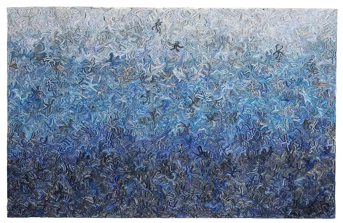 Annita Smit, Onderweg, 2020, bewerkt bijbelpapier. Foto: Anja Loepa