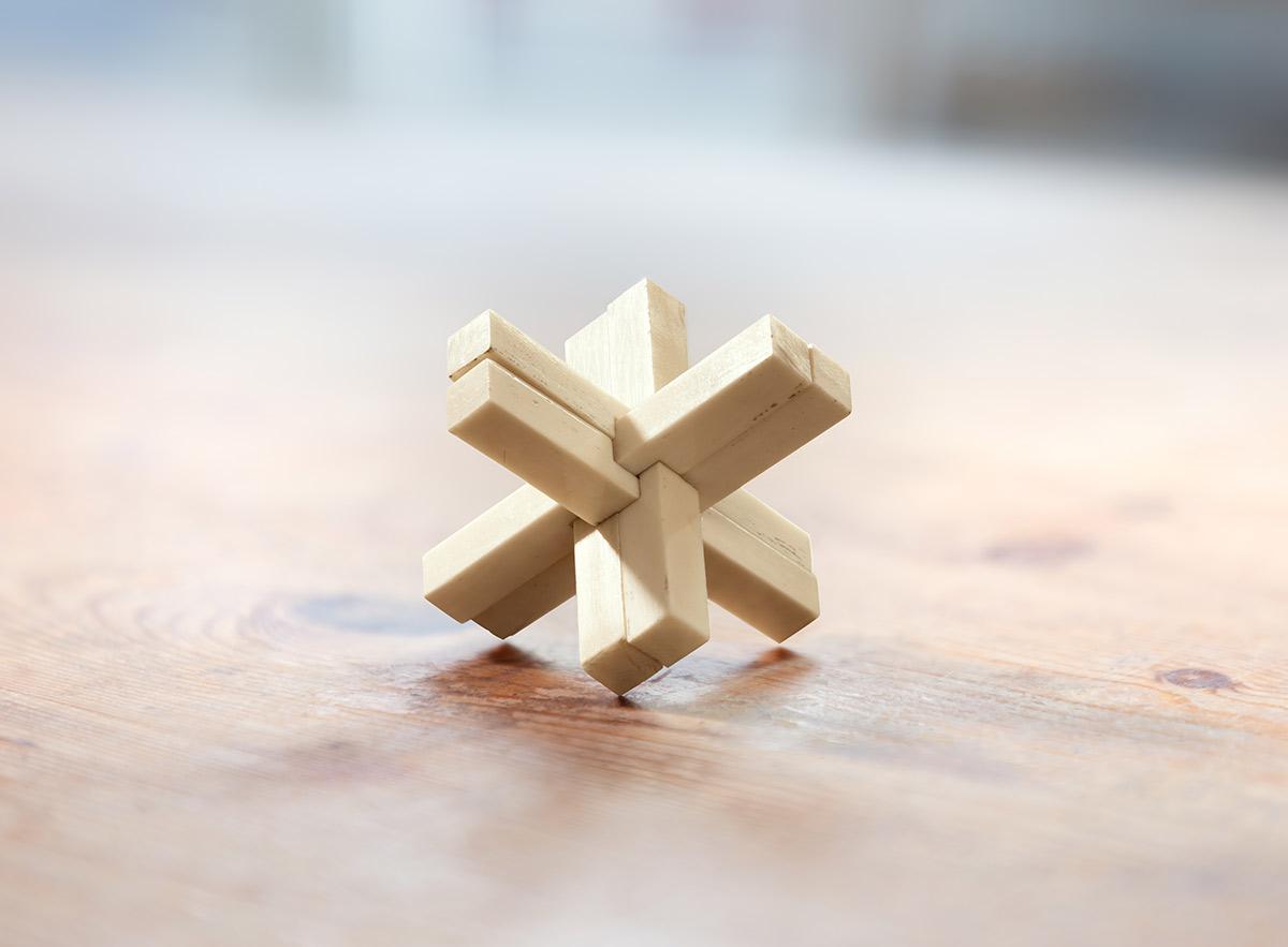 M.C. Escher, Burr puzzle, August 1927. Collection Escher family. Photo: Gerrit Schreurs