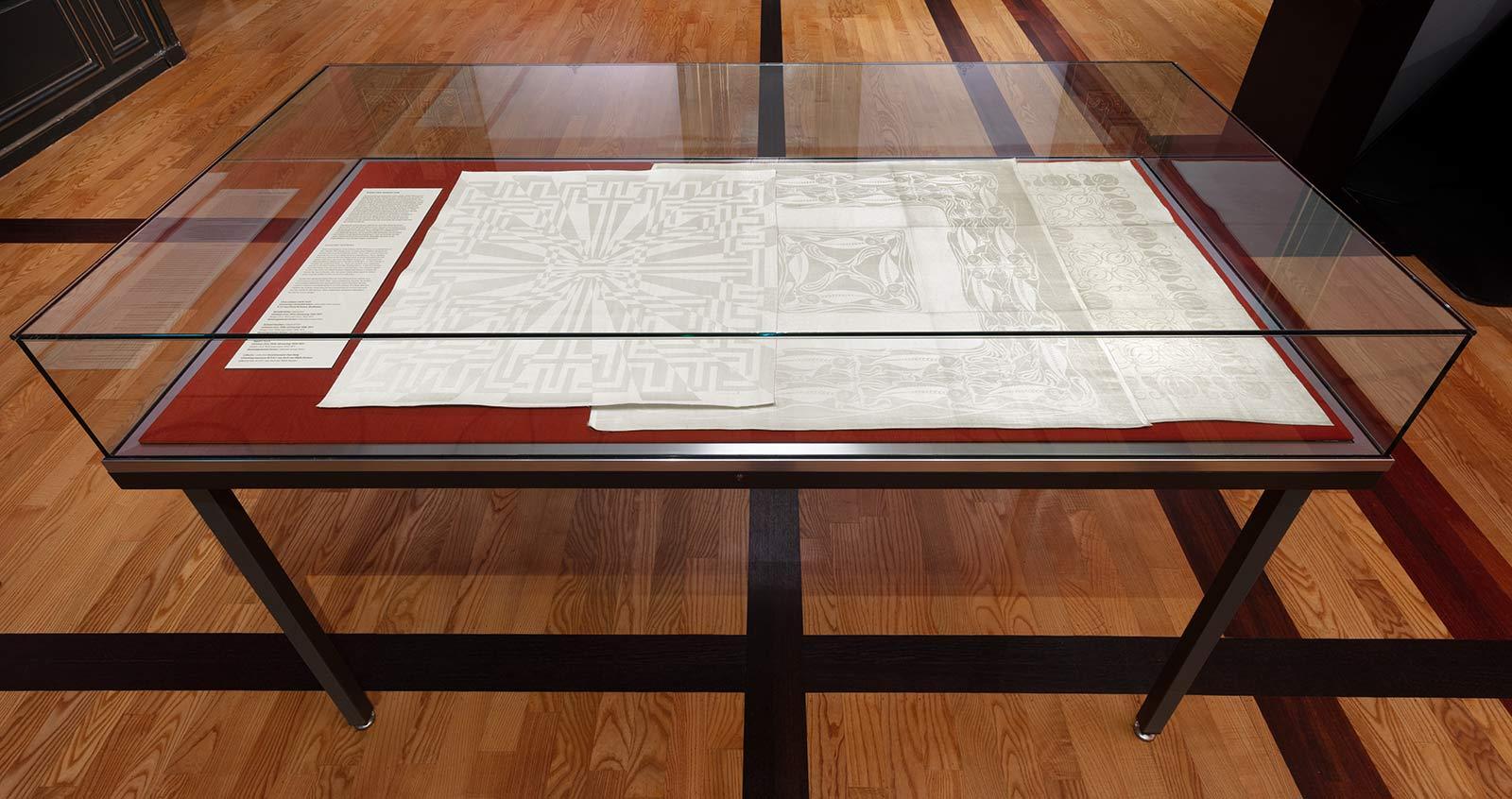 Napkins by Chris Lebeau on display at Escher in The Palace, 2025. Photo: Gerrit Schreurs