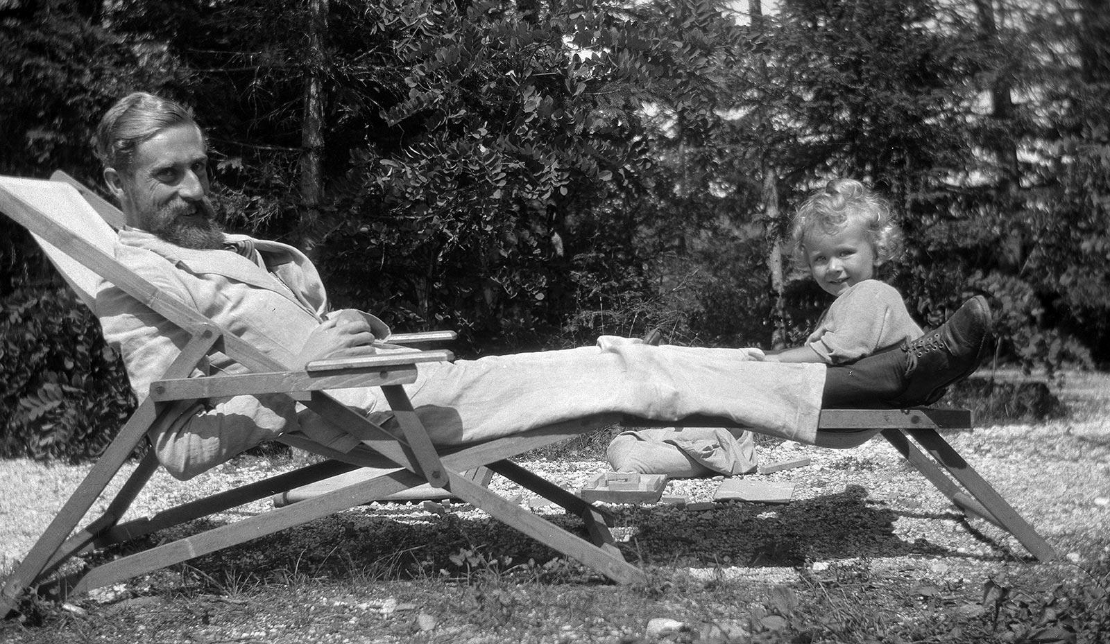 Maurits Cornelis and George Arnold Escher, 30 July 1928