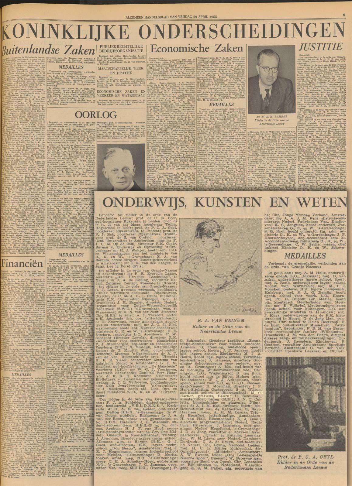 Algemeen Handelsblad, 29 april 1955