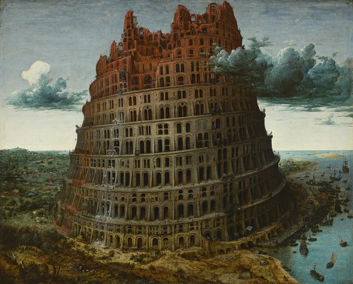 Pieter Bruegel the Elder, Tower of Babel, c. 1565, oil on wood panel, collection museum Boijmans Van Beuningen