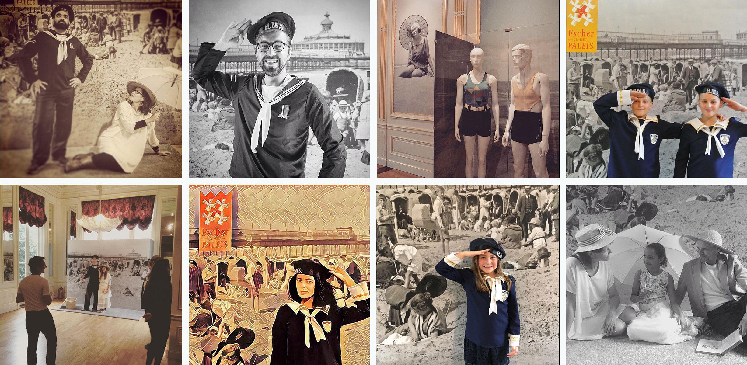 A compilation of Seaside selfies