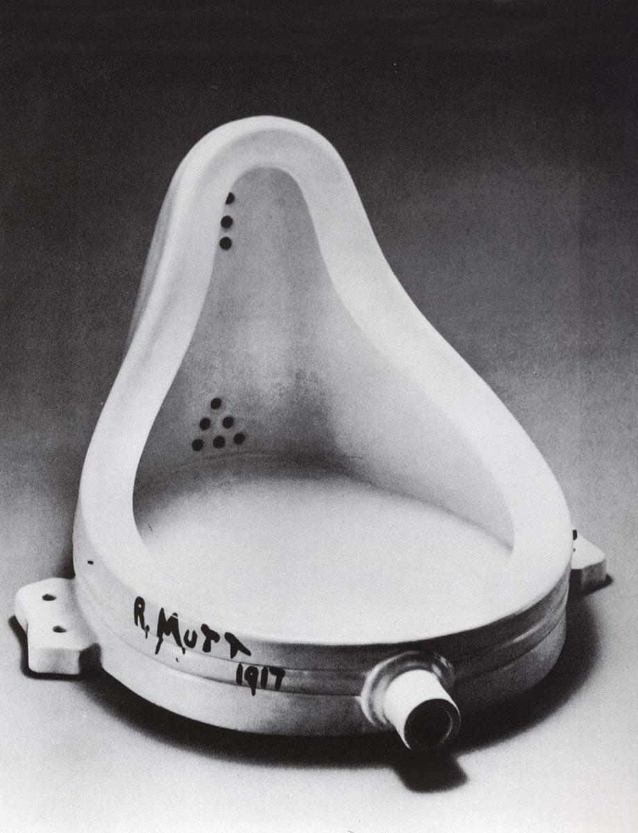 Marcel Duchamp, Fountain, 1917. Image: Wikimedia Commons