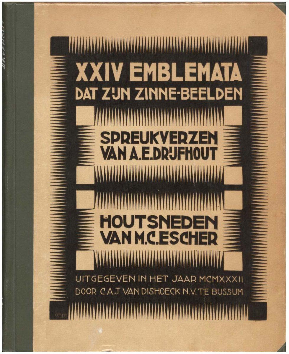 Emblemata, cover, woodcut, 1931