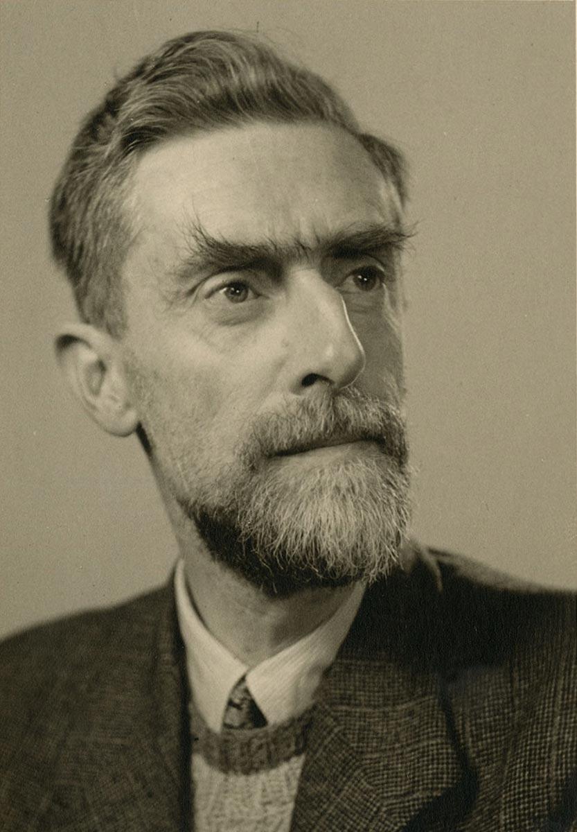 Portretfoto van Escher in de jaren 50