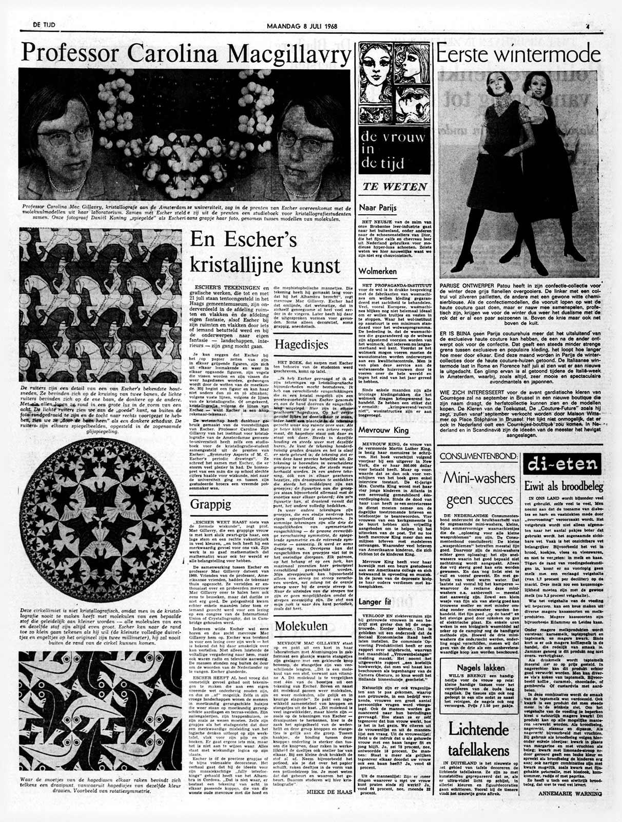 De Tijd, 8 July 1968