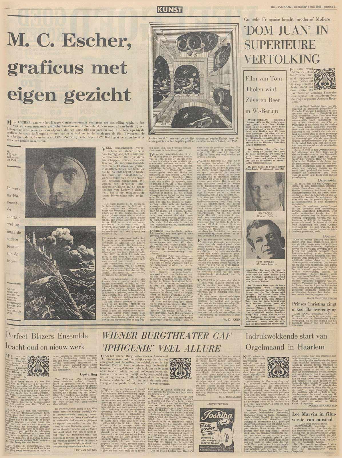 Het Parool, 3 July 1968