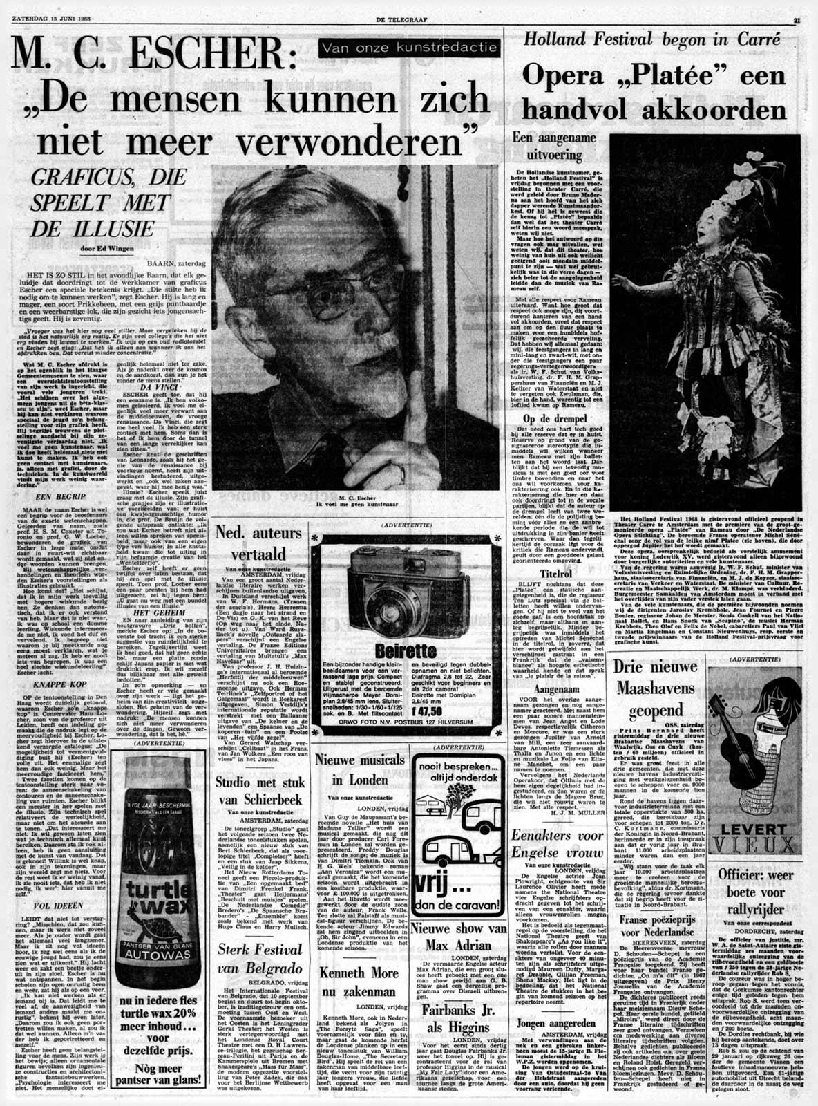 De Telegraaf, 15 June 1968