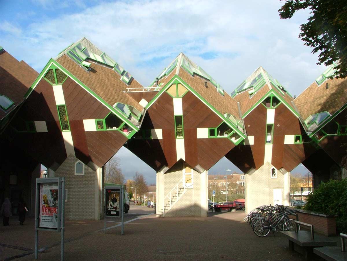 Cube houses in Helmond, architect: Piet Blom, photo: Geert C. Smulders