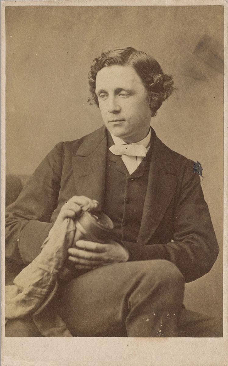 Lewis Carroll with lens, London, by O. G. Rejlander, 1863. The Morgan Library & Museum