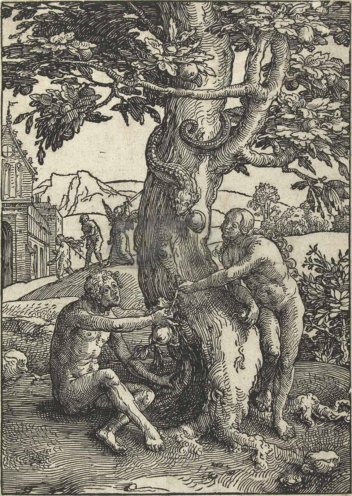 Lucas van Leyden, The Fall of Man, woodcut, 1515-1519. Collection: Rijksmuseum