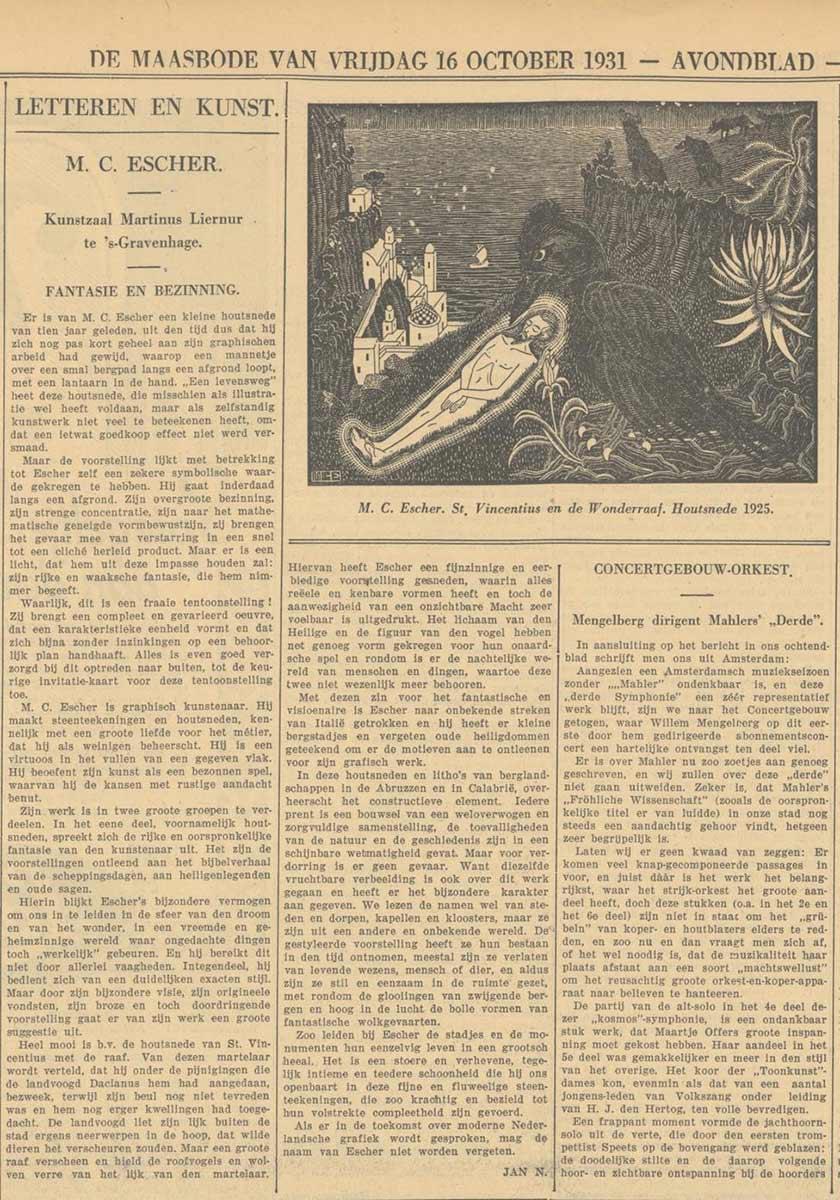 <p>De Maasbode, 16 oktober 1931</p>