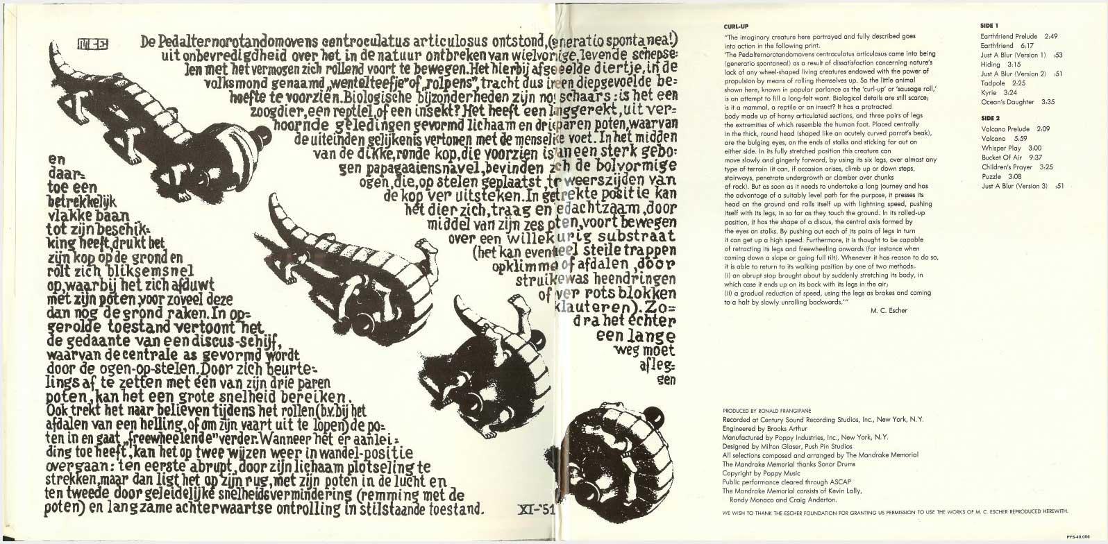 The Mandrake Memorial, Puzzle, 1969