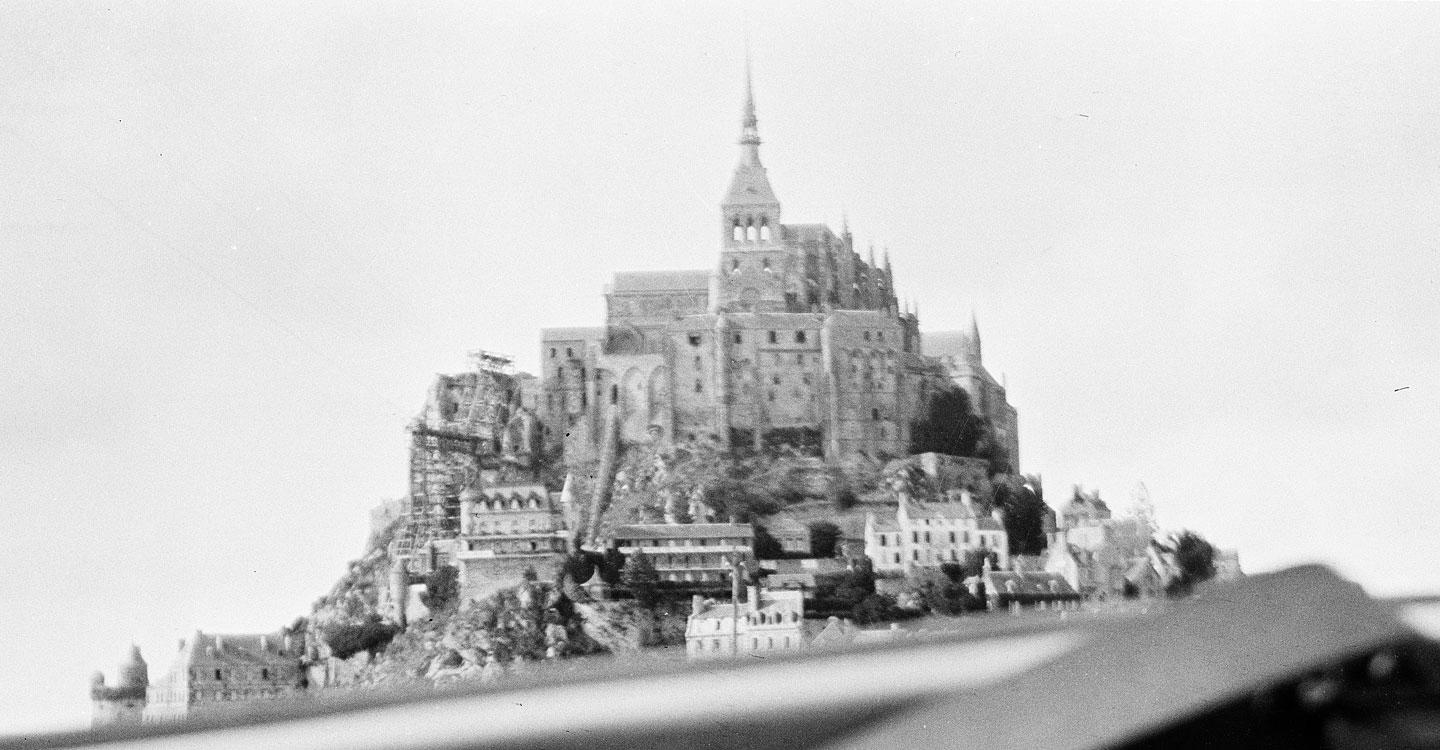 De foto van Mont Saint-Michel uit 1913