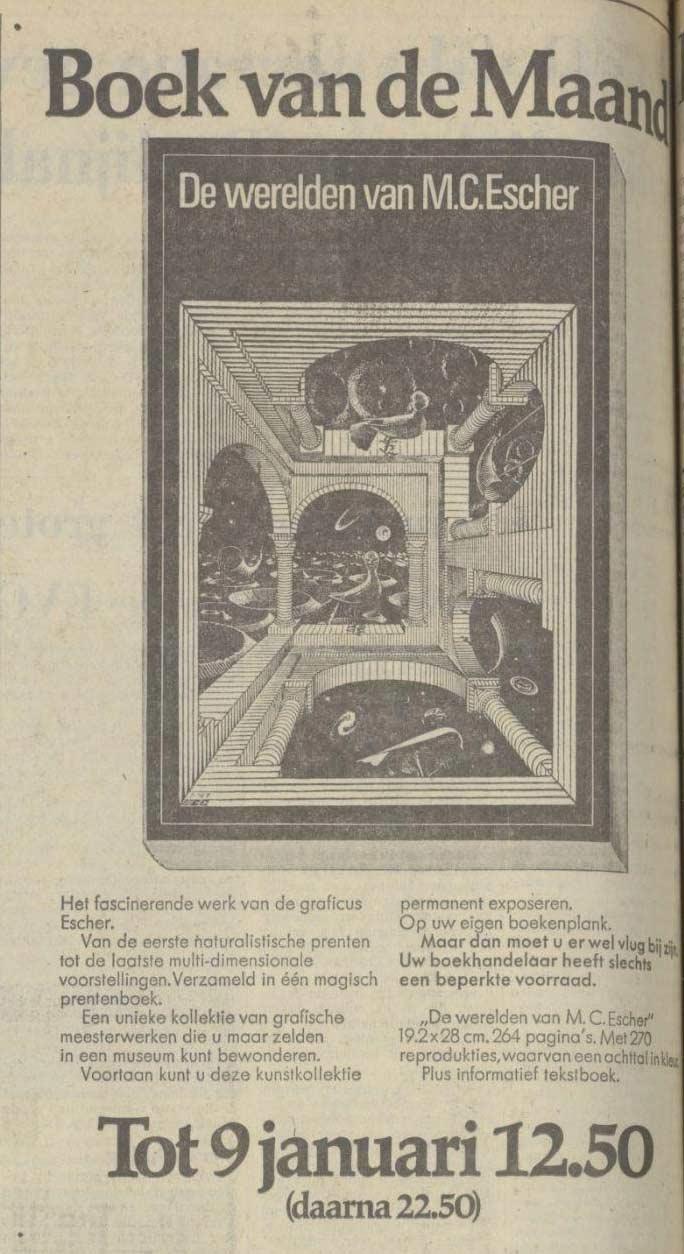 Advertentie in NRC Handelsblad, 10 december 1971