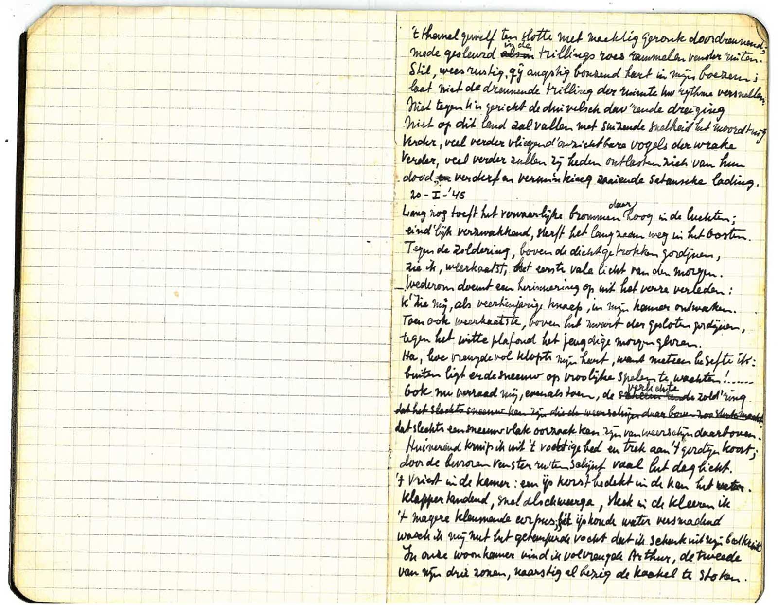 War diary, 19-20 January 1945