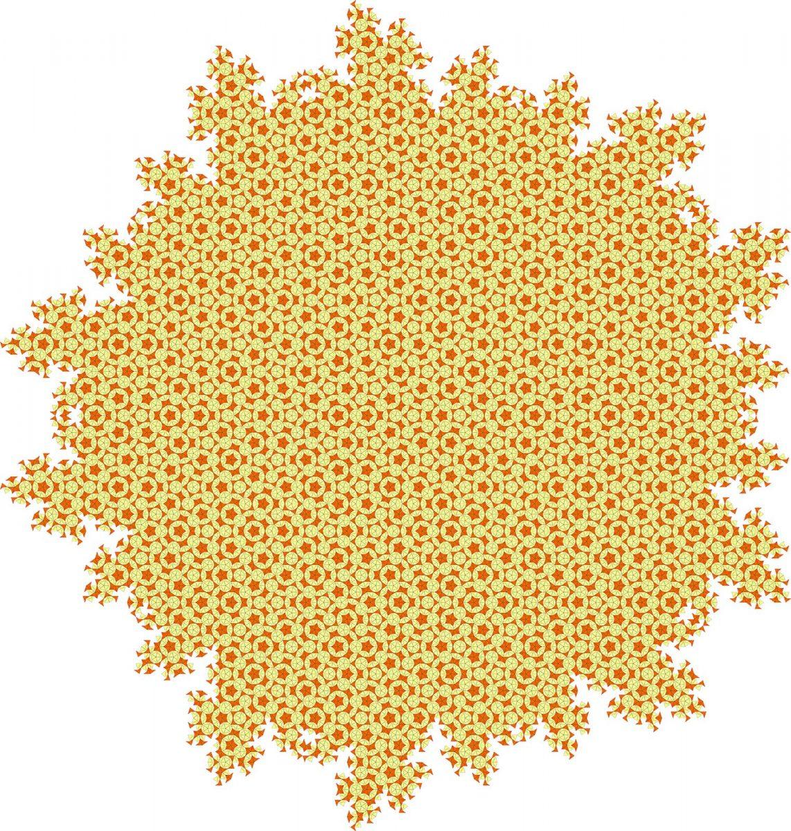 Penrose-betegeling op basis van de pijlen en de vliegers