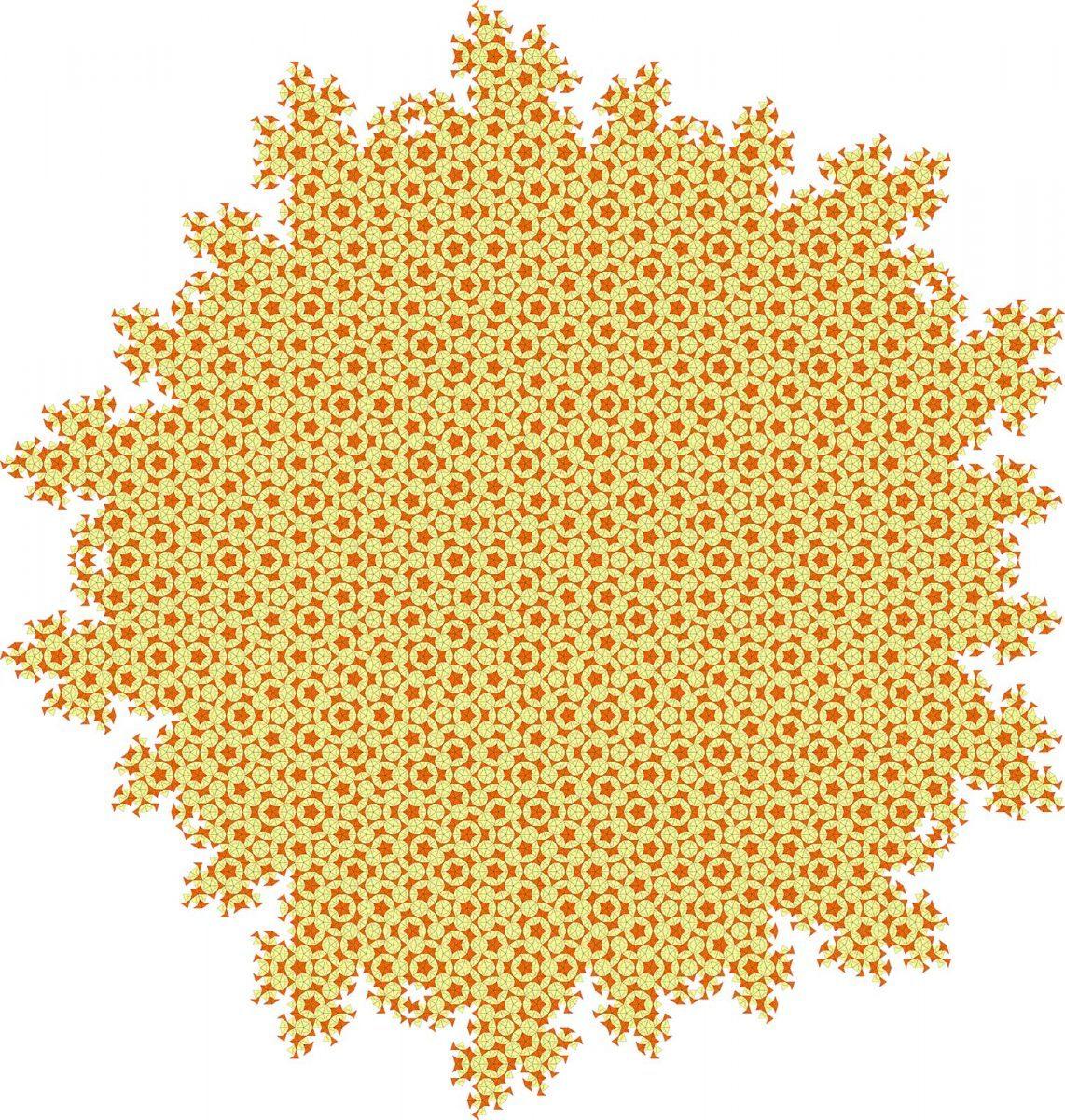 Penrose-tiling based on darts and kites