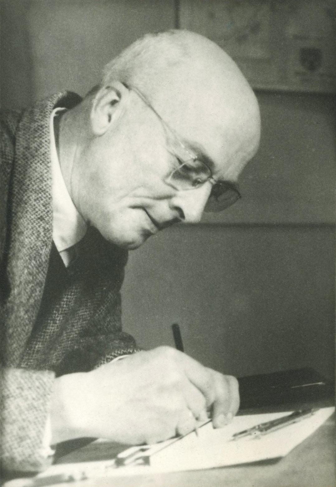 Albert Bosman at work, 1942