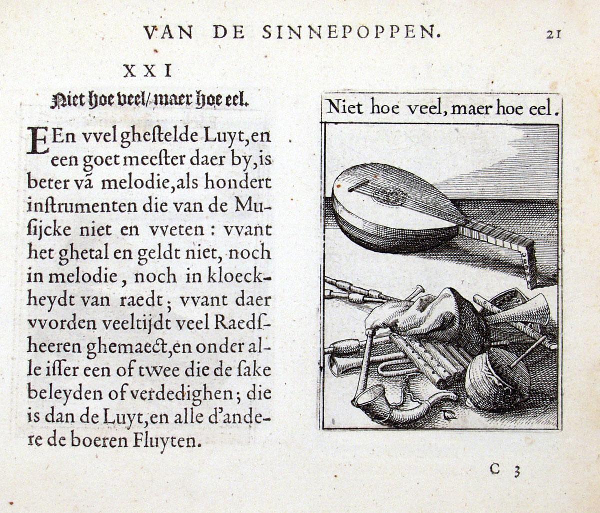 Roemer Visscher, Sinnepoppen, pag. 21, 1614