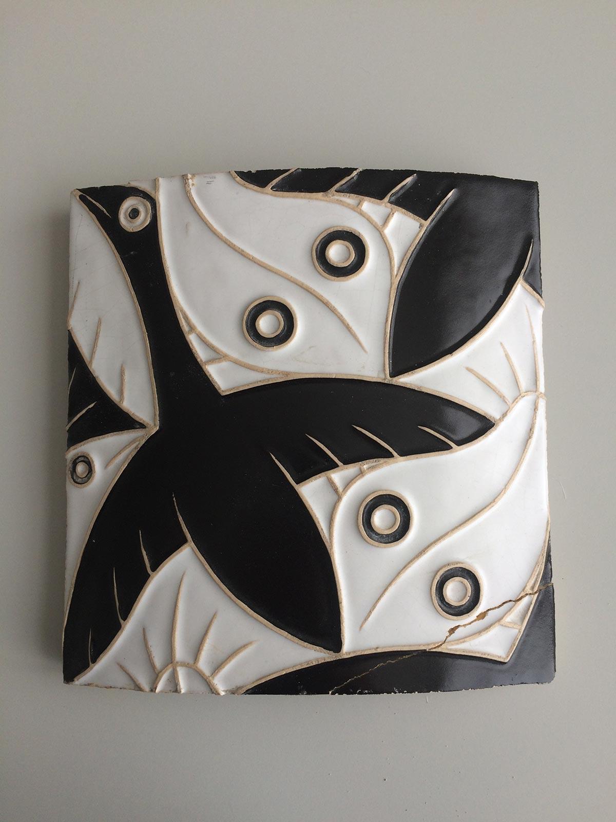 Tile 'Birds and Fishes' for the Baarnsch Lyceum