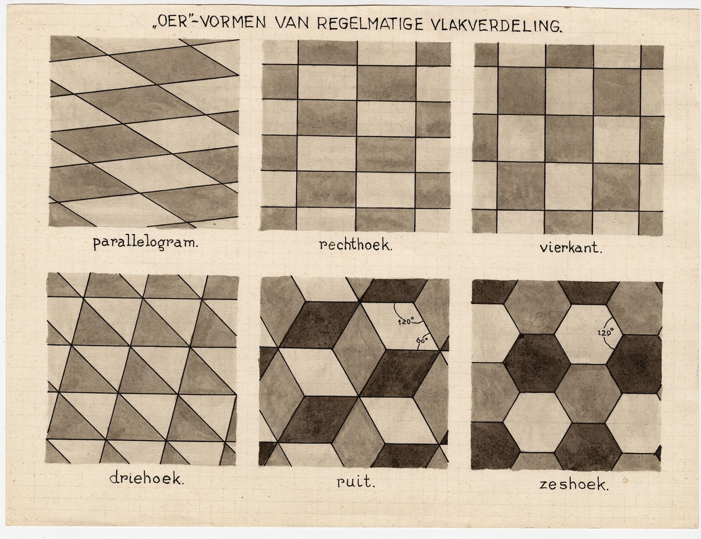 Examples from a lecture, drawn by M.C. Escher, 1960
