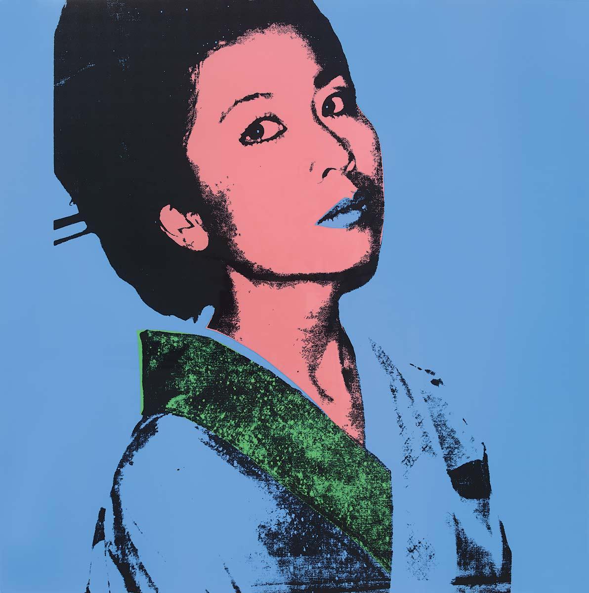 Andy Warhol, Kimiko, 1981, zeefdruk, particuliere collectie