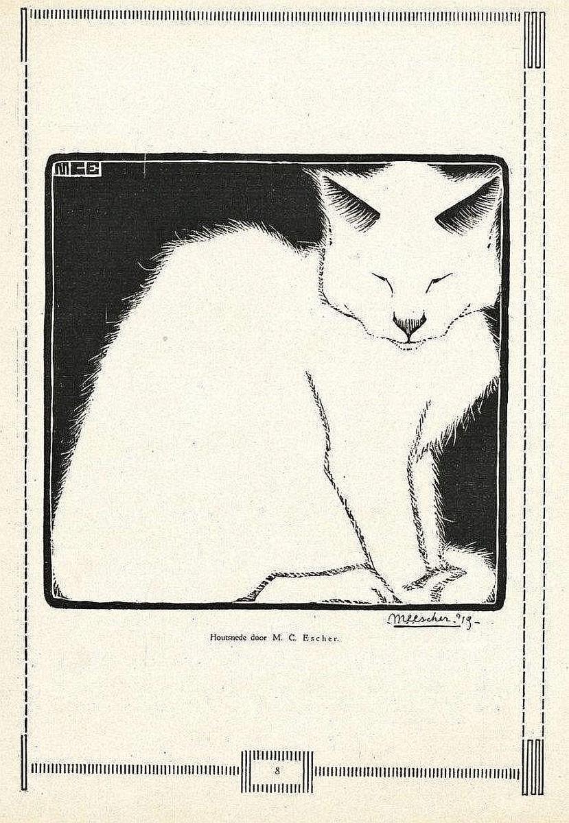 White Cat in Eigen Haard magazine, January 1920