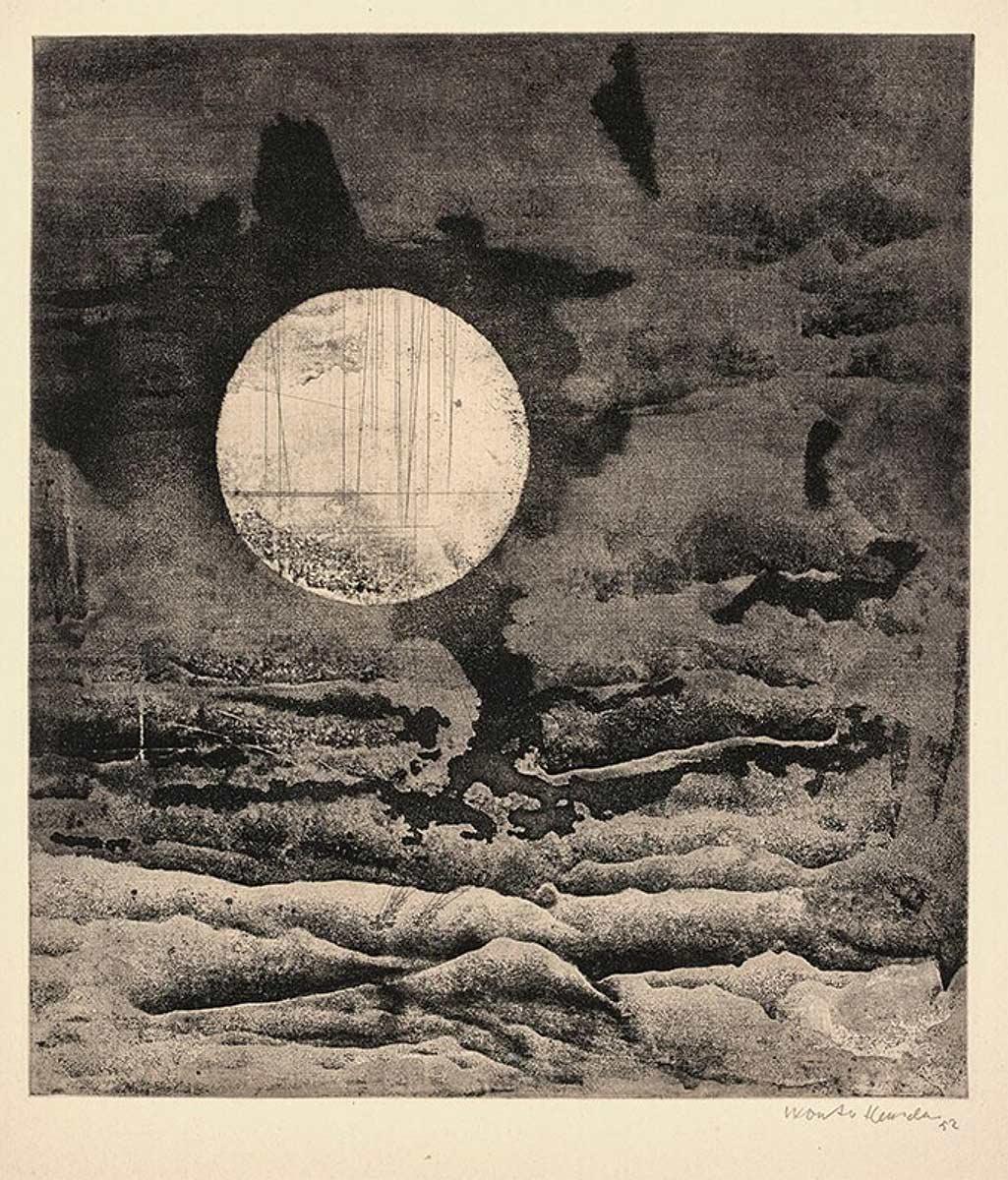 Wout van Heusden, Branding (Surf), etching and aquatint, 1952. Collection Museum Boijmans Van Beuningen, Rotterdam.