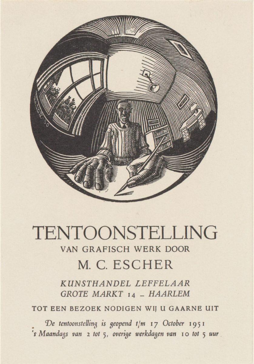 Aankondiging met Zelfportret in bolspiegel