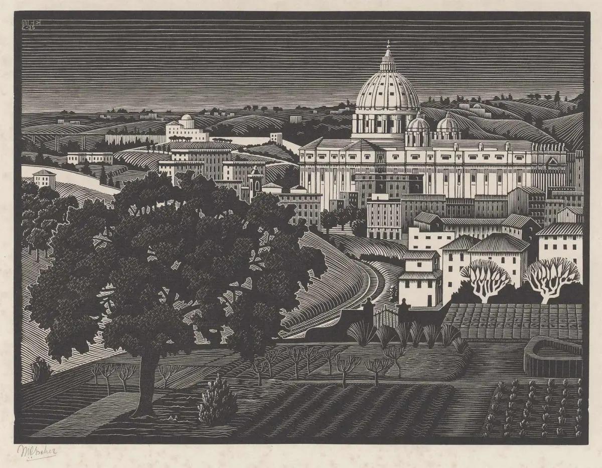 Sint Pieter vanaf de Gianicolo