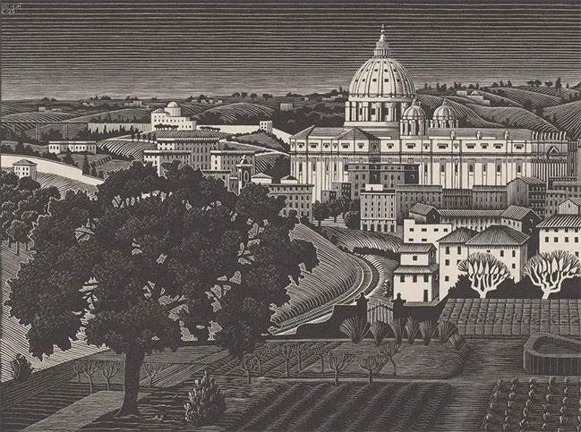 Sint Pieter vanaf de Gianicolo