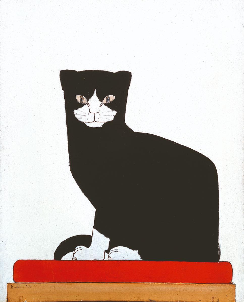 Bart van der Leck, The Cat, casein on cement board, 1914. Collection Kröller-Müller Museum