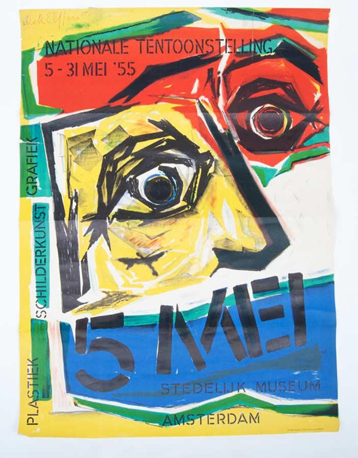 Poster for the exhibition, by Dick Elffers